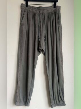 aerie Olive Green Drawstring Joggers